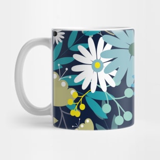 Blue Flower Field Mug